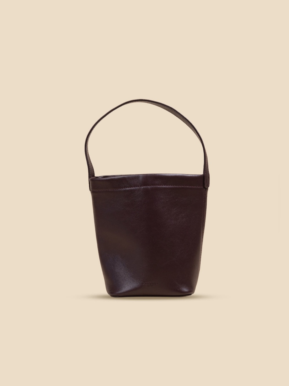 Classic Dark Brown Leather Tote Bag